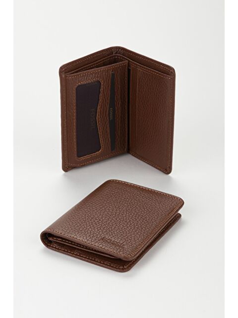 FOSSİL Kutulu Hakiki Deri Dikey Ekstra Kartlıklı Mini Erkek El Portföyü Cüzdan - S000511110-14955