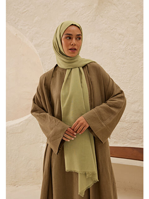 Fresh Scarfs İnce Pamuk Vual Şal Ihlamur - S000420394-35482