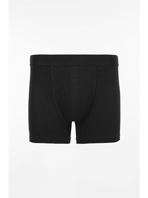 JAKAMEN Siyah Pamuklu Esnek Kumaş Düz Boxer - S000496707-19351