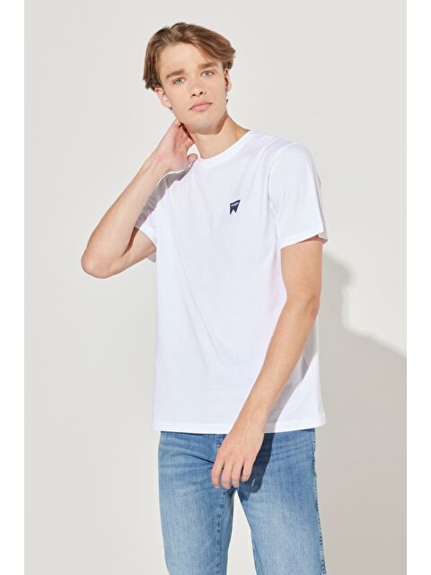 Wrangler Regular Fit Normal Kesim Sıfır Yaka %100 Pamuk Logolu Tişört - S000530600-20063