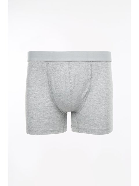 JAKAMEN Gri Pamuklu Esnek Kumaş Düz Boxer - S000496707-20600