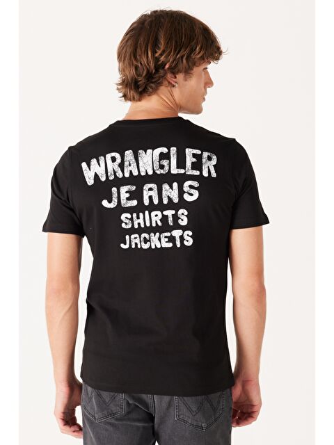 Wrangler Regular Fit Normal Kesim %100 Pamuk Bisiklet Yaka Siyah Tişört - S000530601-19351