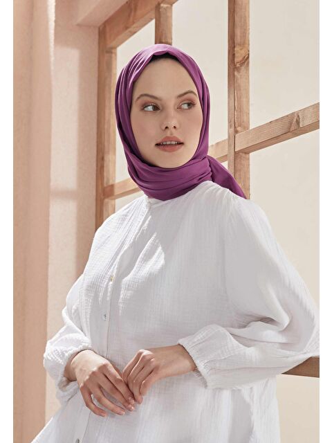 Fresh Scarfs İnce Pamuk Vual Şal Vişne Çürüğü - S000420394-21416