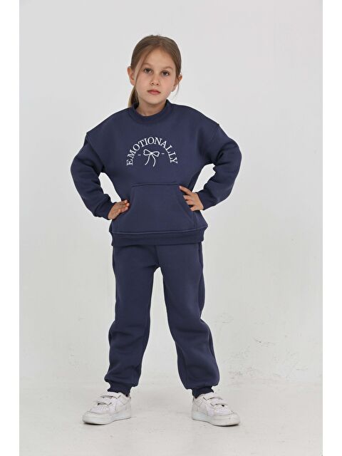 Toontoykids Kız Çocuk Fiyonk Nakışlı Eşofman Takım - S000484364-23093