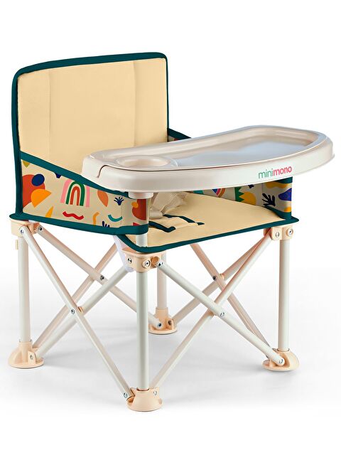 Minimono Büyük Boy Katlanır Portatif Mama Sandalyesi - Bej Standart - S000285711-37220