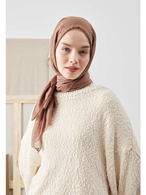 Fresh Scarfs Bambu Şal Kızıl Kahve - S000420480-20839