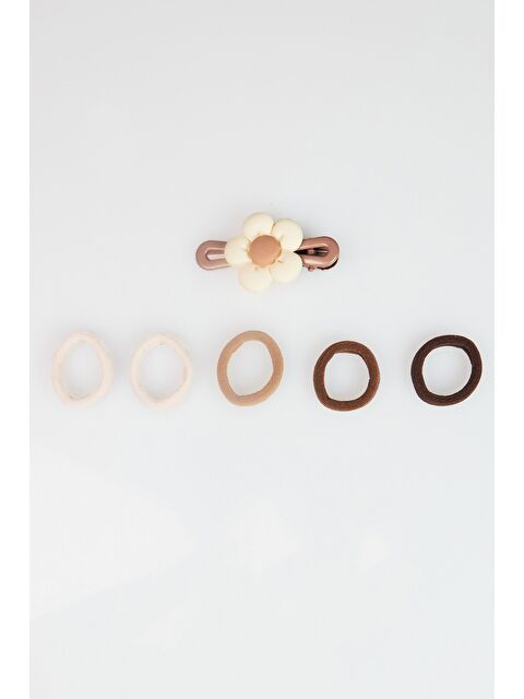 Fullamoda Çiçek Figürlü 6 Lı Kız Çocuk Toka - S000421637-19965