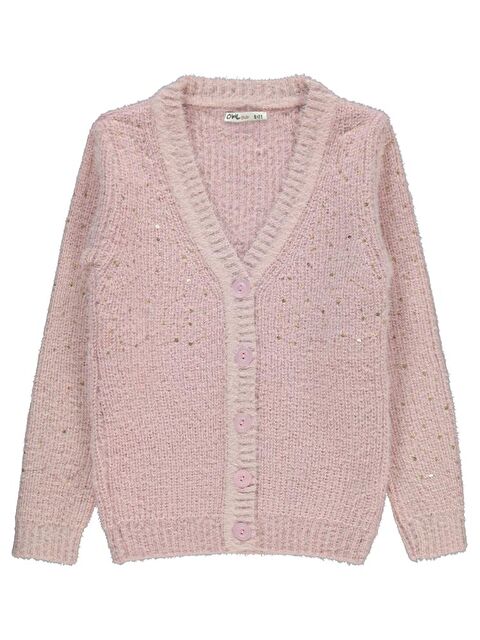 Civil Girls Pul Nakışlı 6-9 Yaş Hırka - Pudra 8-9 Yaş - S000333370-7152