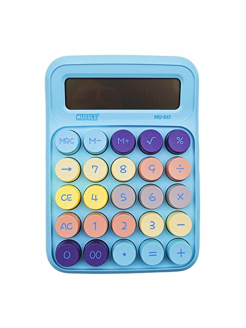Muggle MU-547 Masaüstü 12 Haneli Pilli Hesap Makinesi Mavi - S000369845-17234
