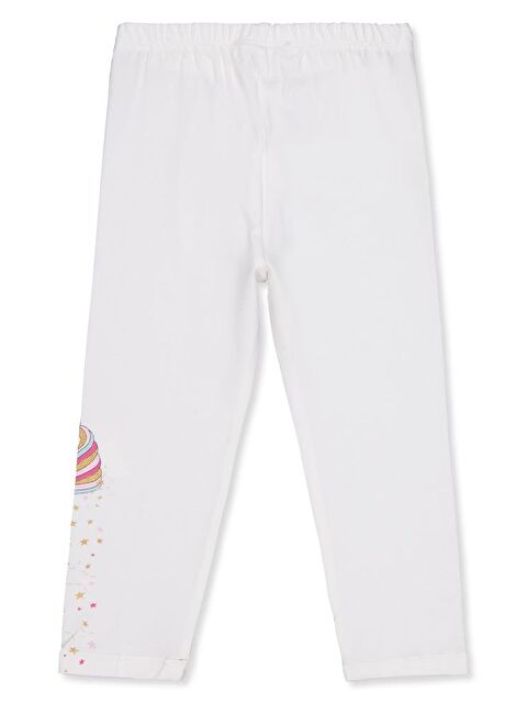 Civil Girls Baskılı 2-5 Yaş Tayt - Ekru 5-6 Yaş - S000466561-19965