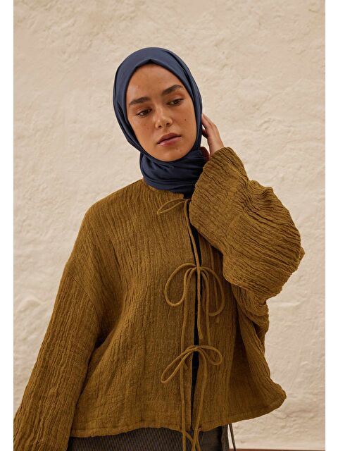 Fresh Scarfs Rami Viskon Şal Lacivert - S000420268-24072