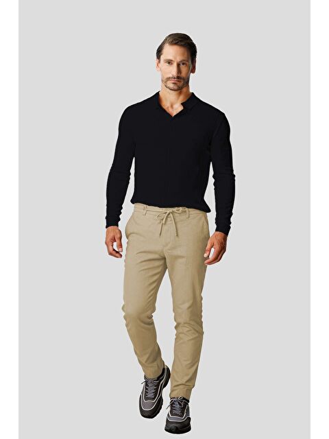 igs Bej Premium Jogger Erkek Pantolon – Dynamic Fit