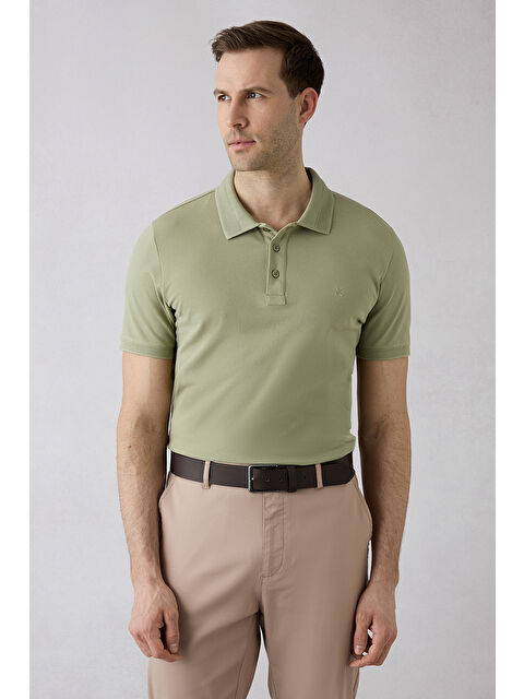 Kiğılı Slim Fit Polo Yaka Pamuk Tshirt