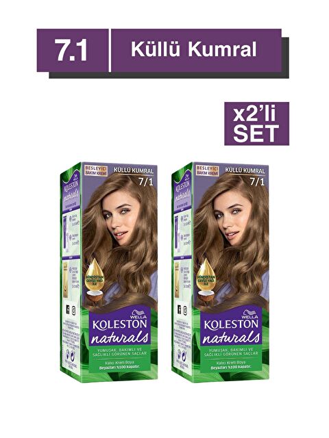 Wella Koleston Naturals Saç Boyası 7/1 Küllü Kumral x2'li Set - S000273432-10231