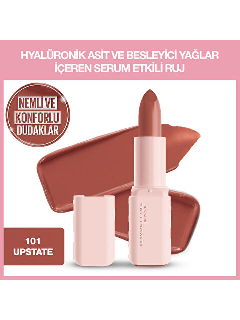 Maybelline New York Serum Etkili Hyalüronik Asit ve Besleyici Yağ İçeren Ruj - 101 Upstate - S000488993-26865