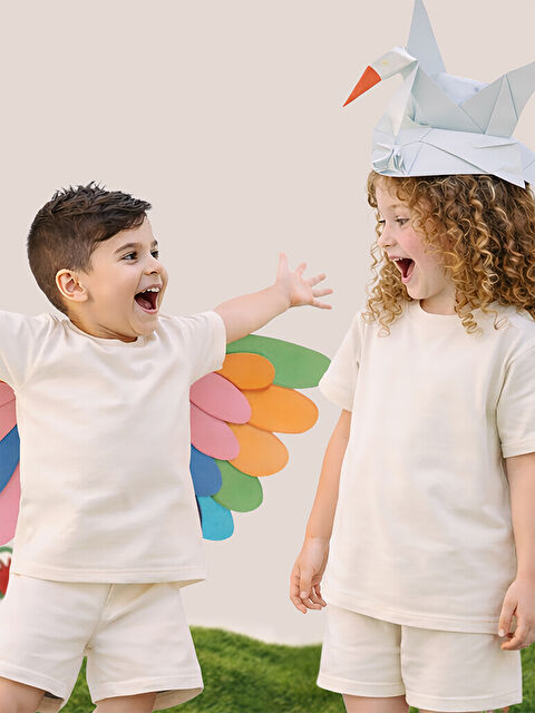 MSHB&G Oversize Ekru Unisex T-shirt