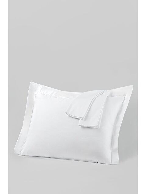 Varol 2 Adet Pan Serisi Ranforce Otel Yastık Kılıfı 50x70+5 Volanlı BEYAZ/DUZ,SADE - S000417425-20063