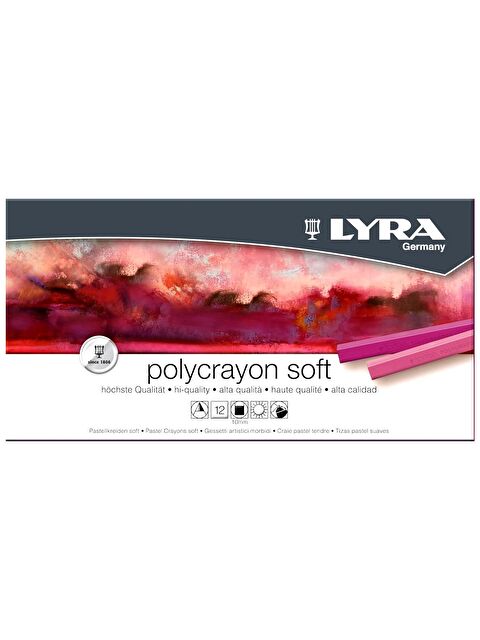 Lyra Polycrayons Soft Toz Pastel 12 Renk (L5651120) - S000433201-23173