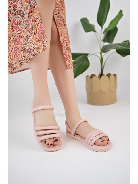 MODAFRATO MILA Kadın Sandalet Hafif Yazlık Ayakkabı Anatomik Taban - S000497963-7152