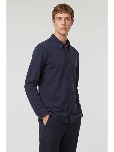 Lee Pamuklu Dar Kesim Örme Gömlek