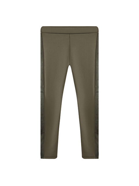 Lovetti Kamuflaj Yeşil Kız Çocuk İçi Pelüş Yan Panel Tüylü Extra Kalın Kışlık Tayt - S000310767-29492