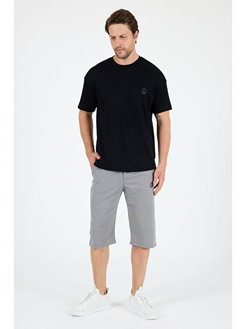 Rodi Oversize Bisiklet Yaka Kısa Kollu Erkek Tişört Salaş Rahat Kalıp Yazlık Erkek Basic Tişört 7840 - S000416976-19351