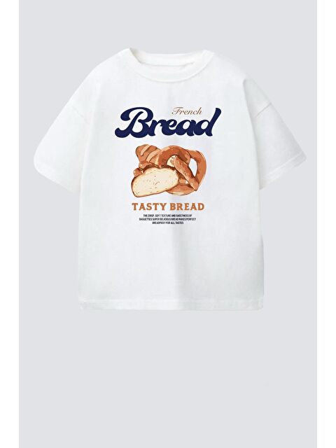 Monila Unisex Çocuk Pamuklu Bisiklet Yaka Baskılı T-Shirt - S000514669-19965