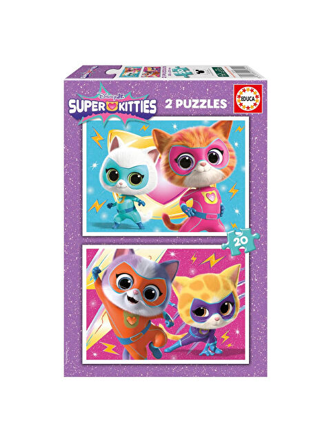 Educa Çocuk Puzzle 2x20 Parça Süper Kediler 20340