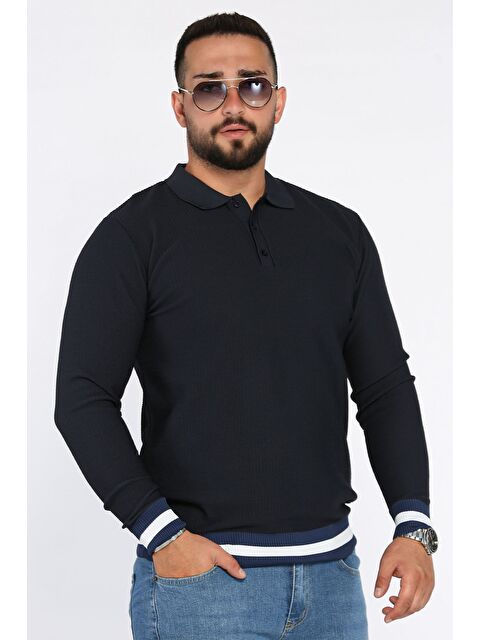 Mishar İtalia Polo Yaka Düğmeli Erkek Triko Kazak - S000427927-21164