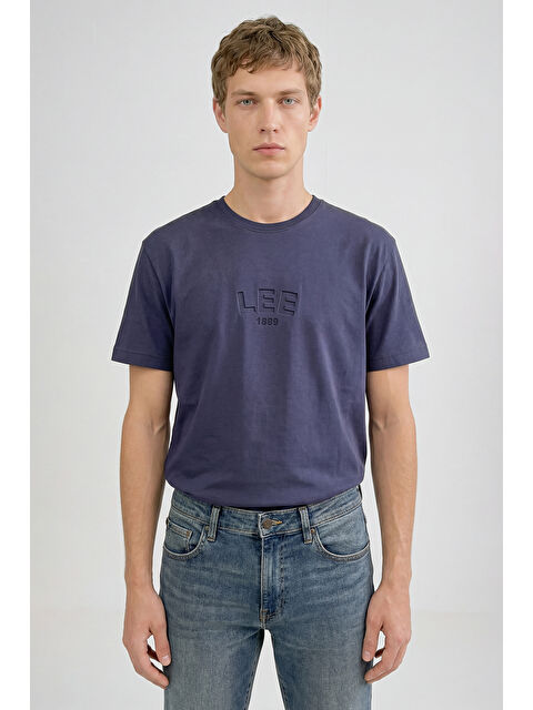 Lee %100 Pamuk Relaxed Fit Logo Detaylı Tişört