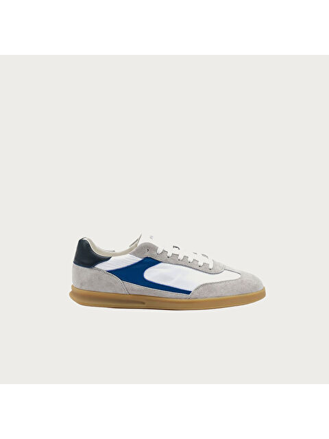 Frau Erkek Sneaker 22D1 VELOURnylon SASSObianco