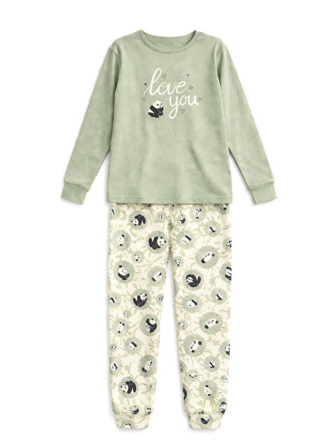 Remsa Genç Kız Pamuk Penye Pijama Takımı 6616 Mint