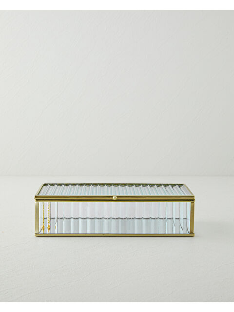 English Home Rhoda Dekoratif Kutu 24x14x6 cm Gold - S000486717-20076