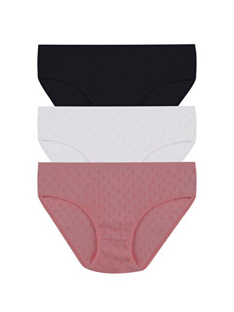 Koza İç Giyim Kadın 3'lü Transfer Ribana Bato - S000439745-37442