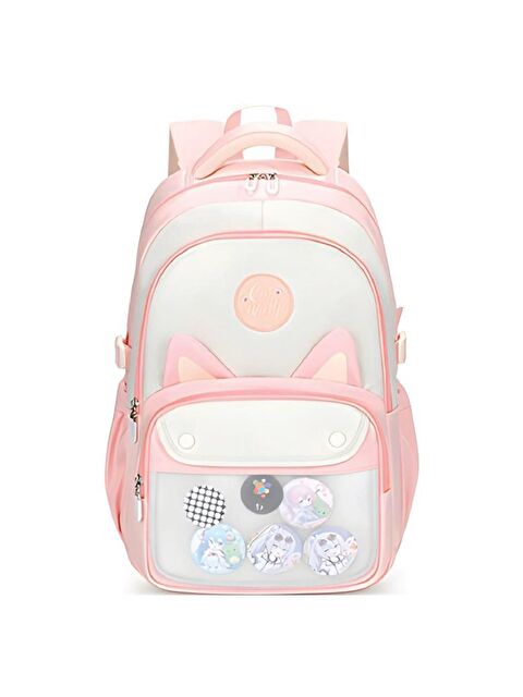 Muggle 3 Bölmeli Uniqe Cats Kolej Okul Sırt Çantası Pembe (MU-1841) - S000426178-20024