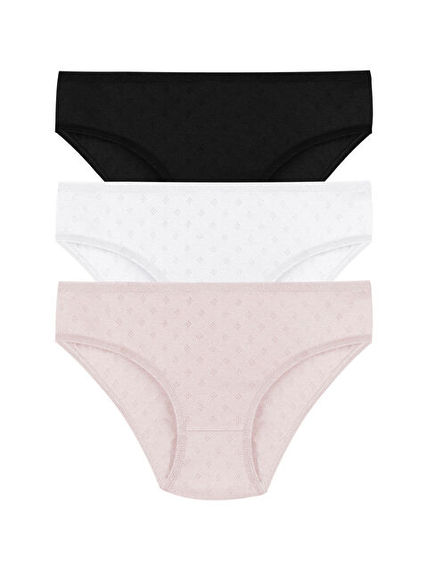 Koza İç Giyim Kadın 3'lü Transfer Ribana Bato - S000439745-37423