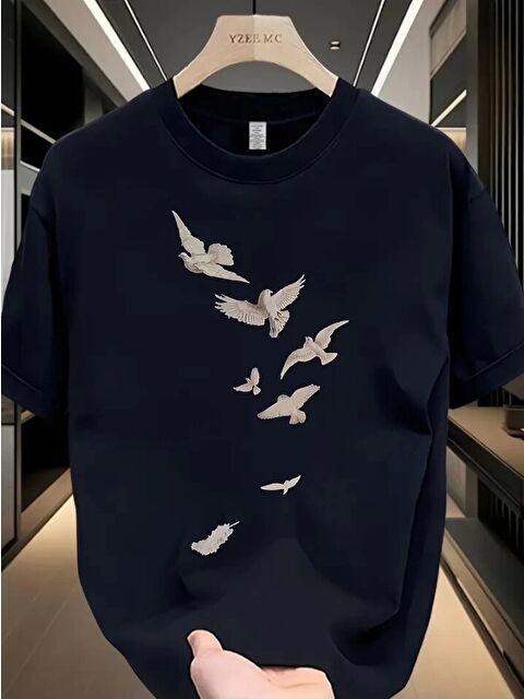 Jane's Baskılı Oversize Bisiklet Yaka T-shirt - Beyaz - S000528294-19351