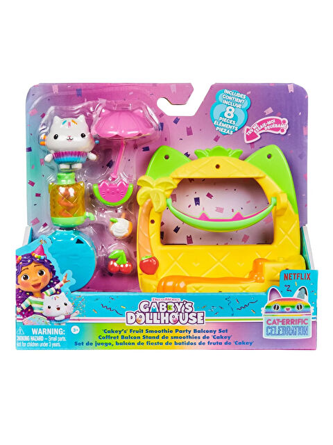 Gabby's Dollhouse Gabby nin Bebek Evi Cakey nin Meyve Smoothie Partisi Balkon Seti 6069729-20146520 - S000485714-10231