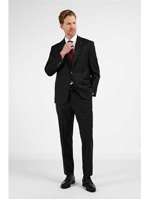 İMZA Siyah Mono Yaka 4 Drop Comfort Fit Takım Elbise 1001255177 - S000505310-19351