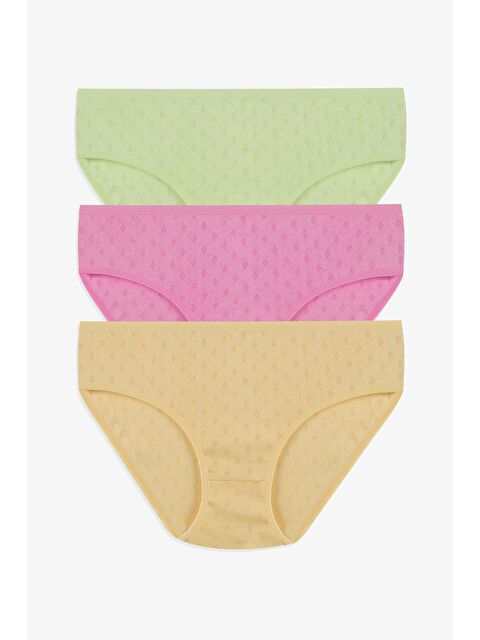 Koza İç Giyim Kadın 3'lü Transfer Ribana Bato - S000439745-37417