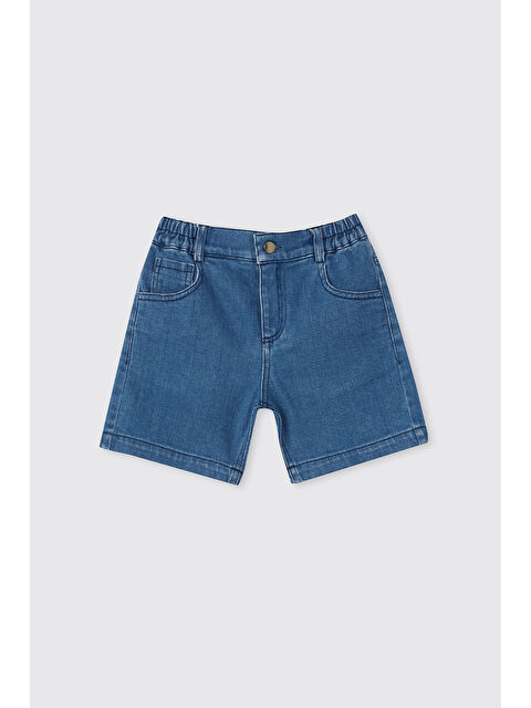 Panço Erkek Bebek İndigo Jean Şort - S000525855-23093
