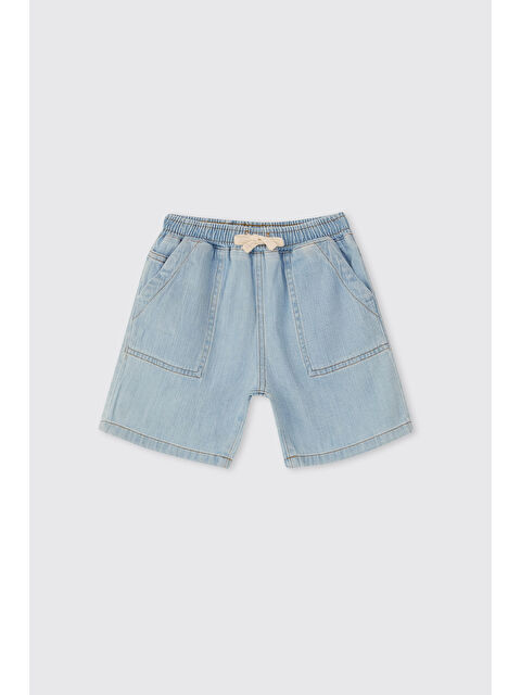 Panço Erkek Bebek Mavi Jean Şort - S000525856-17234
