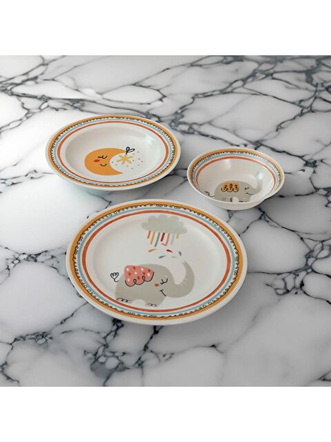 GÜRAL PORSELEN Eda 3 Parça Mama Takımı 2136 - S000274822-37646