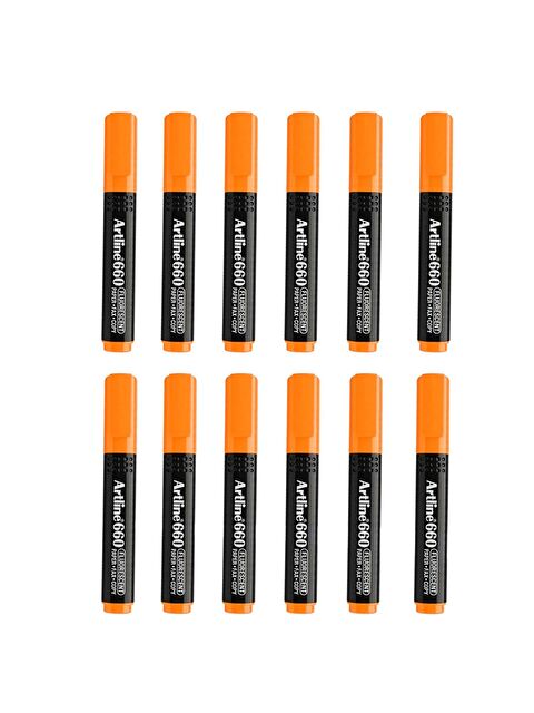 Artline Fosforlu Kalem Kesik Uç Neon Renkler Turuncu 12 Adet - S000481732-20013