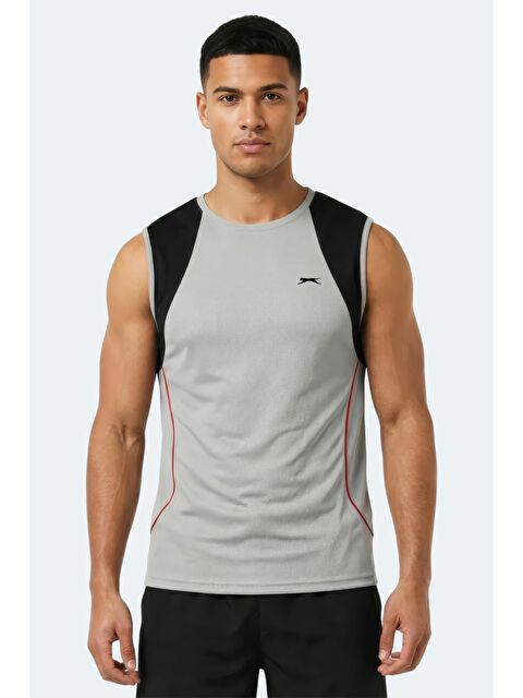 SLAZENGER REVOLVE Erkek Kolsuz Gri Atlet - S000515278-20600