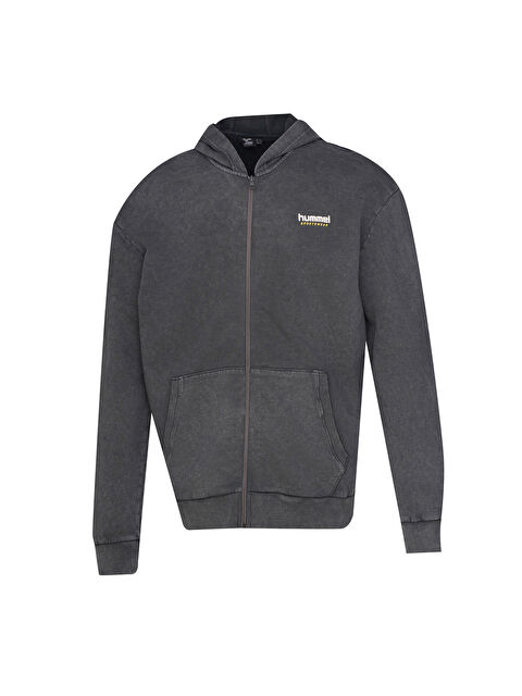 Hummel Yantar Erkek Siyah Dik Yaka Fermuarlı Sweatshirt - S000504564-19351