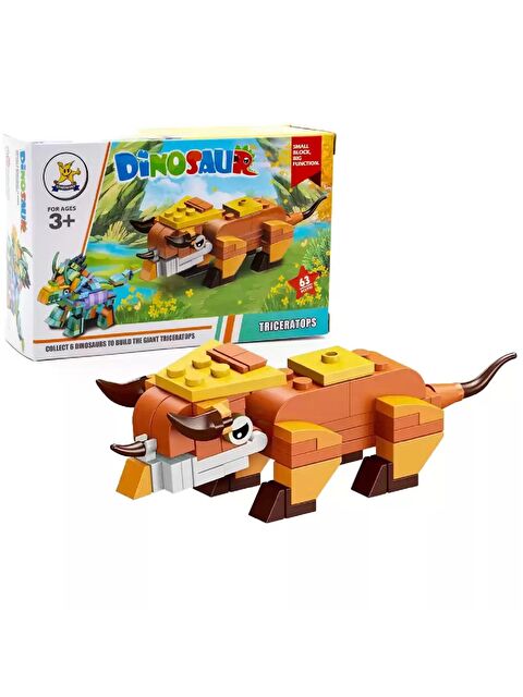 Kızılkaya Bricks Lego Dinozor 02 Triceratops 63 Parça (SM2550-2) GKO - S000412656-23173