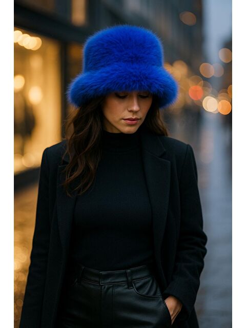 Luminos Butik Pelüş Ayarlanabilir Saks Bucket Kalpak Şapka-bere Spk1142