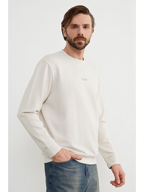 Fullamoda Basic Bisiklet Yaka Modal Kumaş Sweatshirt - S000475989-19928