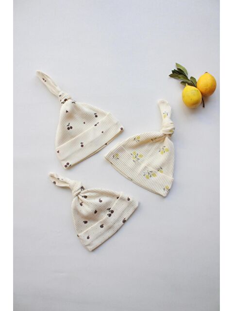 Oh La La Koala For Little Ones Mona Serisi 3lü Yenidoğan Şapka - S000514896-19966